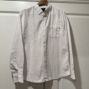 Cotton On Brunswick Garments Mens Slim Fit Oxford Button Down Shirt White Large
